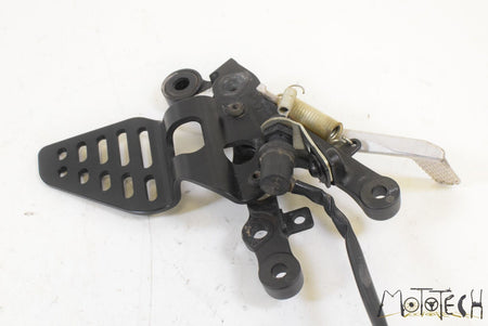 2012 Yamaha YZFR6 YZF R6 Front Right Footpeg Mount & Brake Pedal 2C0-27443-10-00 {{ shop.shopifyCountryName }} - Mototech271
