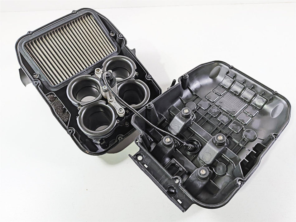 2014 Aprilia RSV4 RR Factory Air Cleaner Box Velocity Stacks Injectors 858876