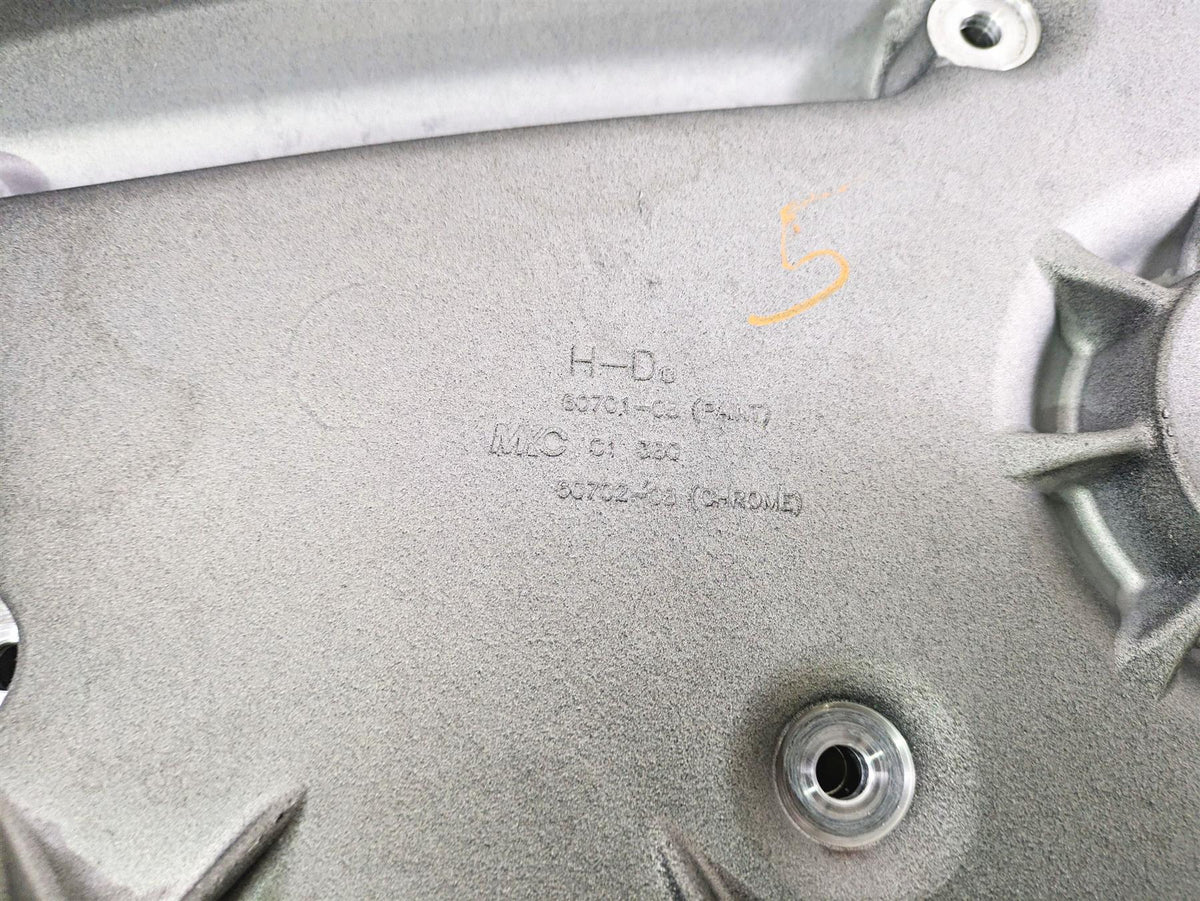 2009 Harley FXCWC Softail Rocker Inner Primary Drive Clutch Cover 60701-08 {{ shop.shopifyCountryName }} - Mototech271
