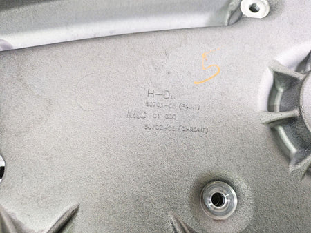 2009 Harley FXCWC Softail Rocker Inner Primary Drive Clutch Cover 60701-08 {{ shop.shopifyCountryName }} - Mototech271