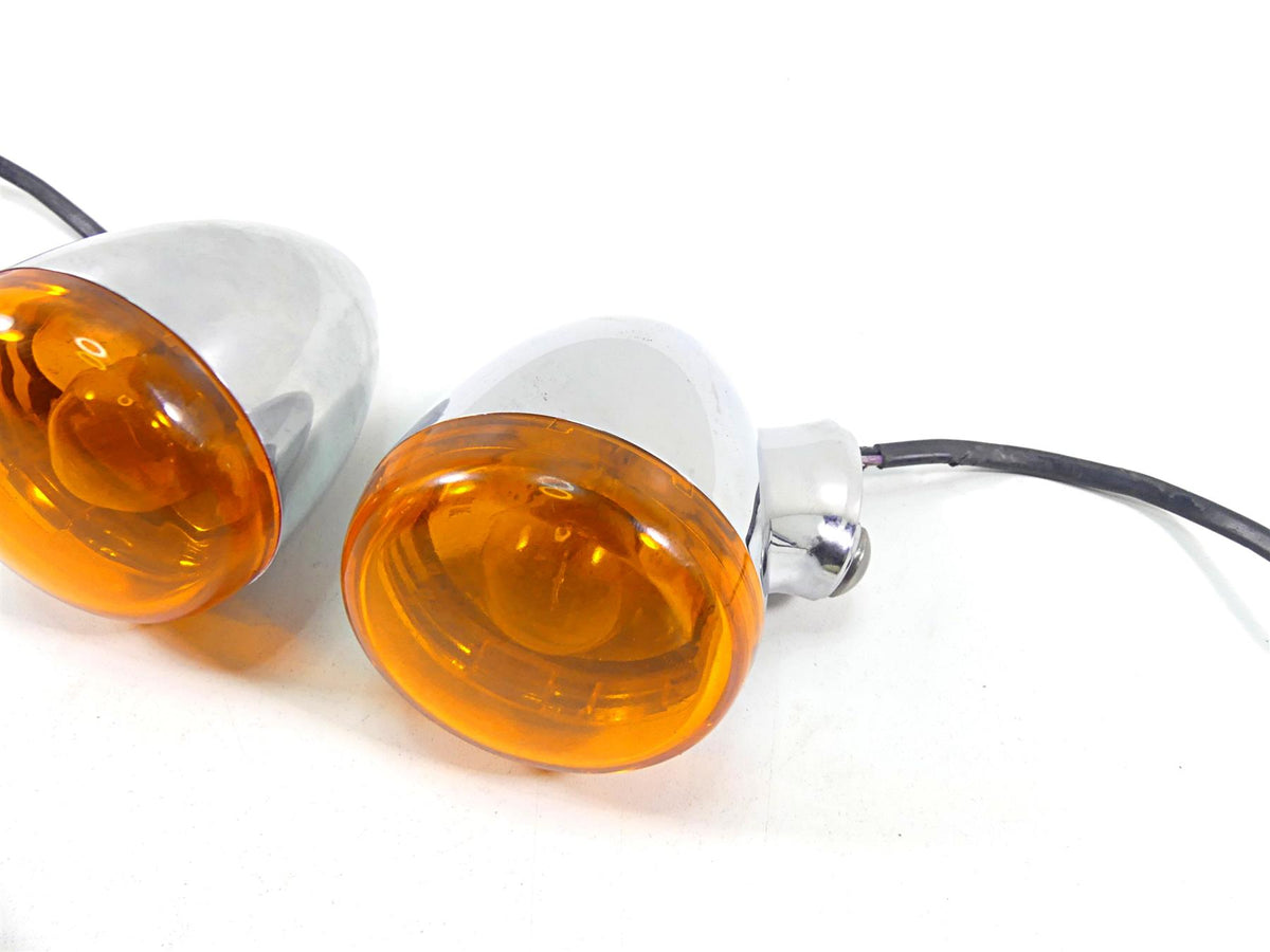 2010 Harley FXDF Dyna Fat Bob Rear Chrome Blinker Turn Signal Set 68977-00 {{ shop.shopifyCountryName }} - Mototech271