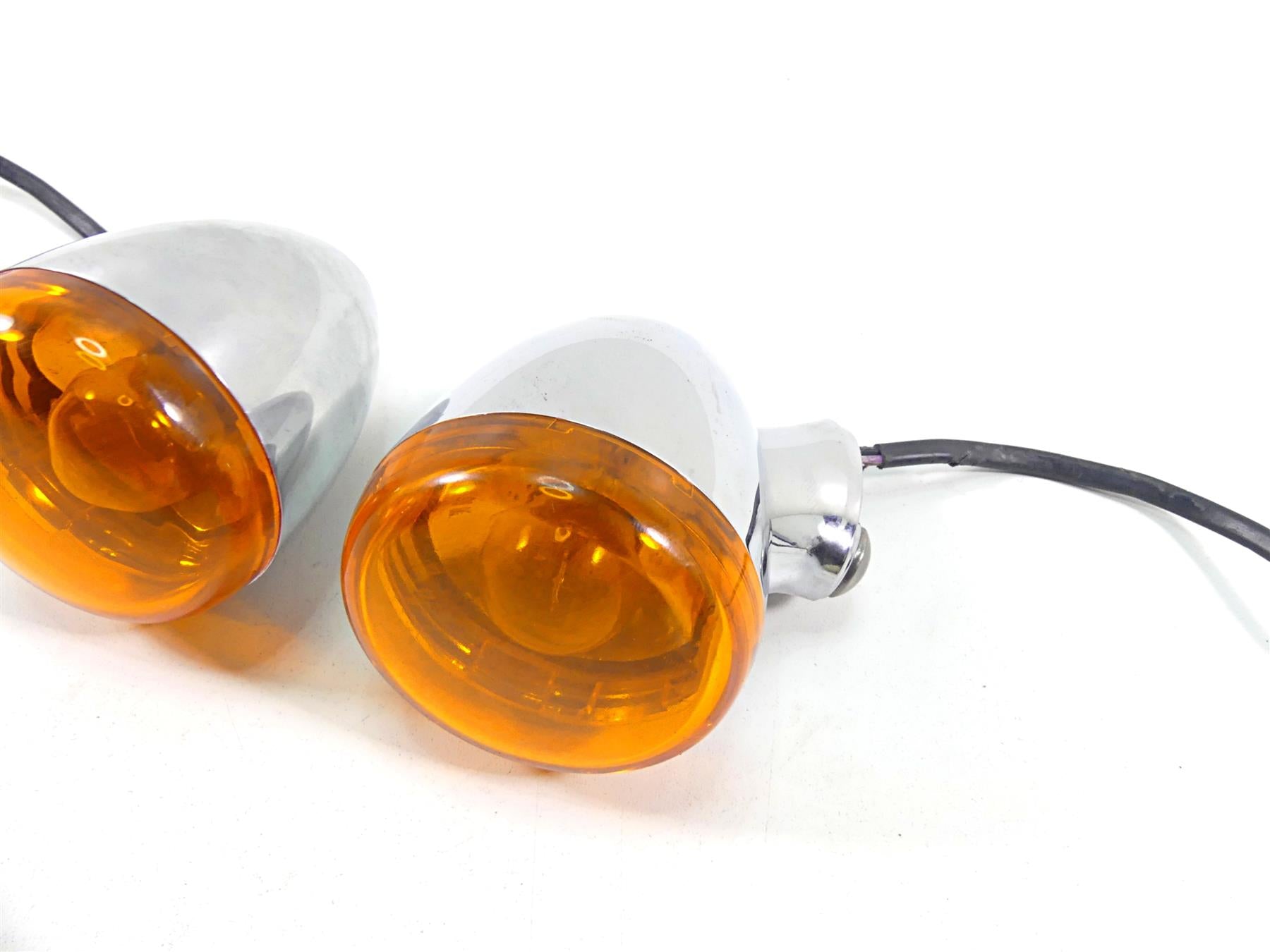 2010 Harley FXDF Dyna Fat Bob Rear Chrome Blinker Turn Signal Set 68977-00 {{ shop.shopifyCountryName }} - Mototech271