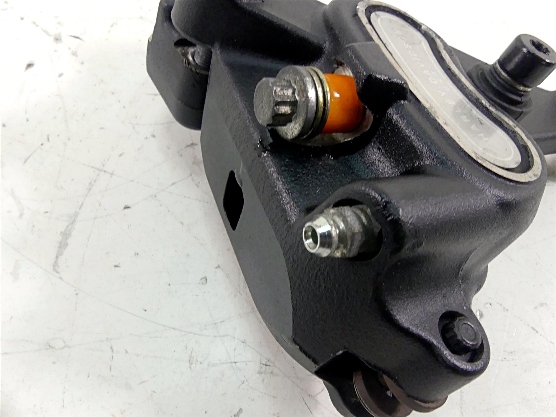 2013 Harley Softail FLSTFB Fat Boy Lo Rear Brake Caliper & Bracket 40908-08 {{ shop.shopifyCountryName }} - Mototech271