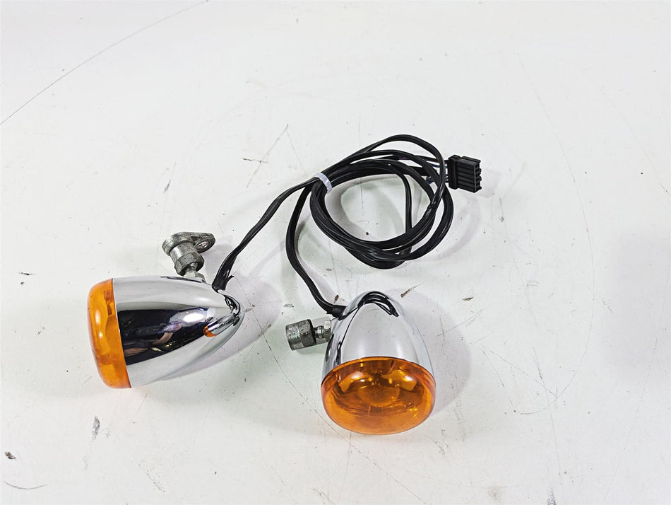 2002 Harley Dyna FXDL Low Rider Front Blinker Turn Signal Set 68972-00 {{ shop.shopifyCountryName }} - Mototech271