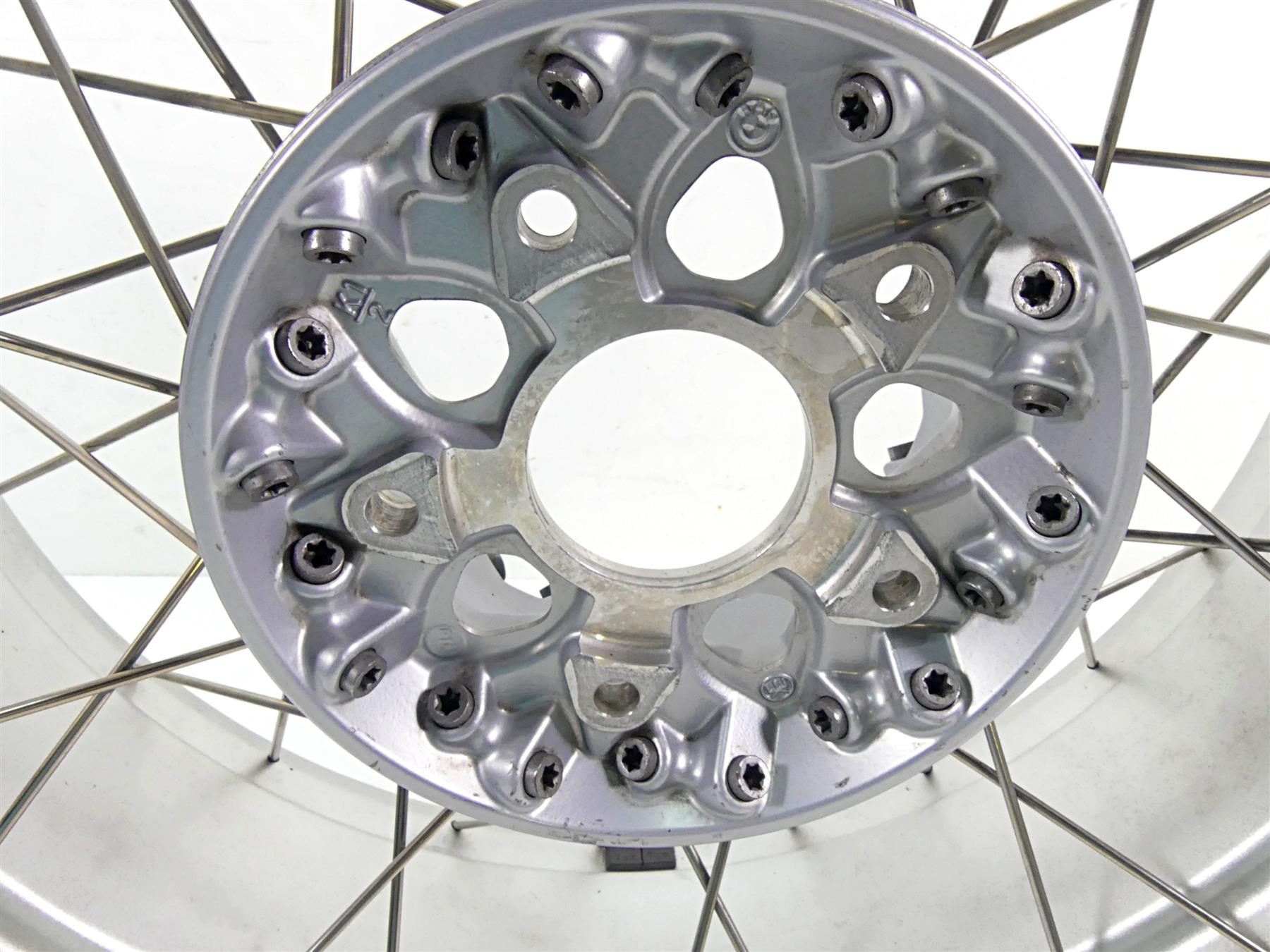 2014 BMW R1200GS K50 Straight 17x4.5 Cross Spoke Rear Wheel Rim 36318526651 {{ shop.shopifyCountryName }} - Mototech271