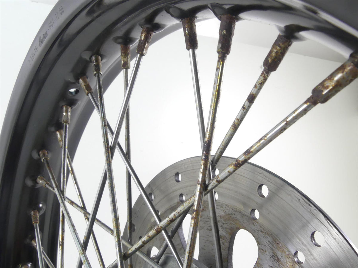 2001 Indian Centennial Scout Front 2.5x19 Wheel Rim & Brake Disc -Read 21-114 {{ shop.shopifyCountryName }} - Mototech271