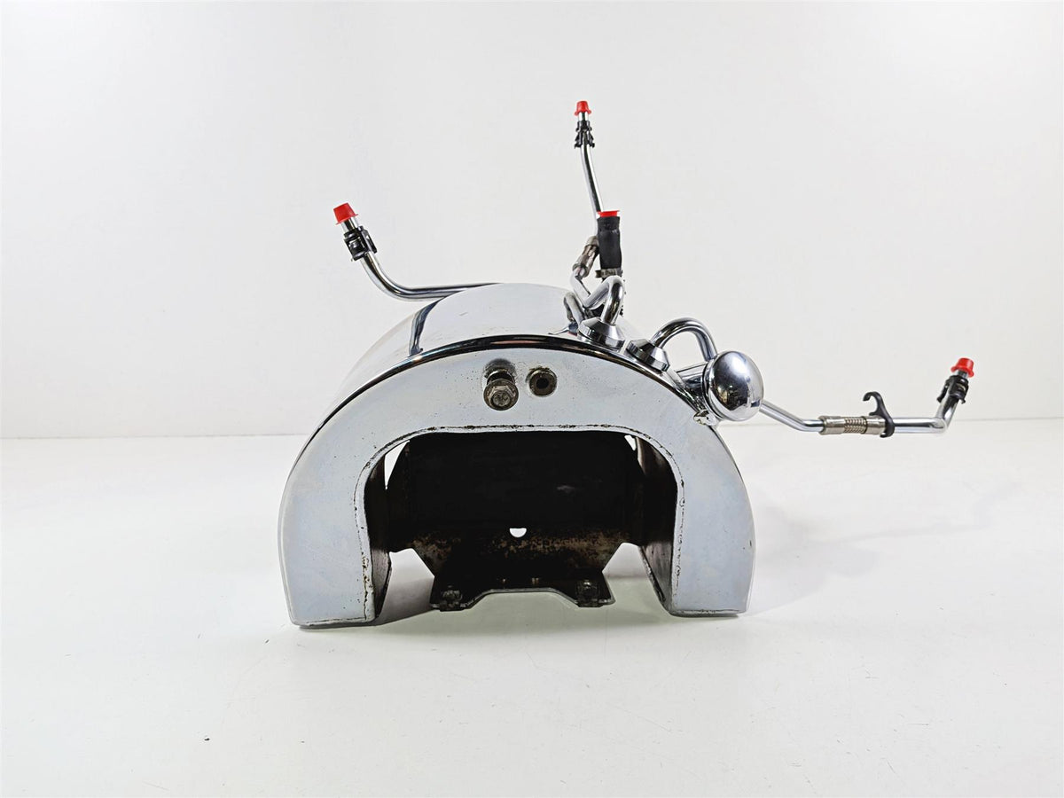2005 Harley Softail FLSTFSE CVO Fat Boy Chrome Oil Tank & Lines 62498-00A-Mototech271