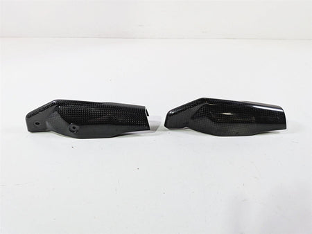 2009 Ducati Hypermotard 1100 S Lower Carbon Fiber Fork Guard Cover Set 46012811-Mototech271