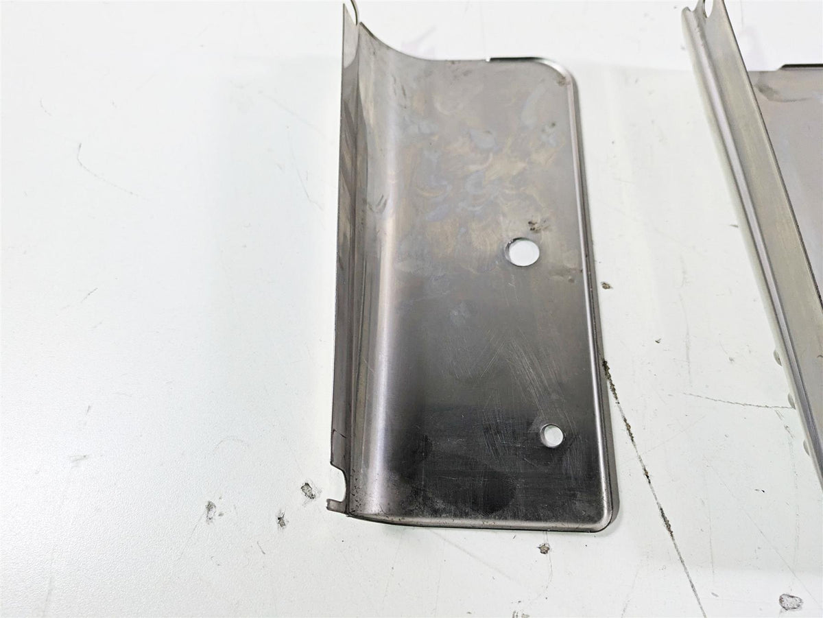 2004 Harley Softail FLSTF Fat Boy Headlight Fork Tube Cover Set 67808-86 {{ shop.shopifyCountryName }} - Mototech271