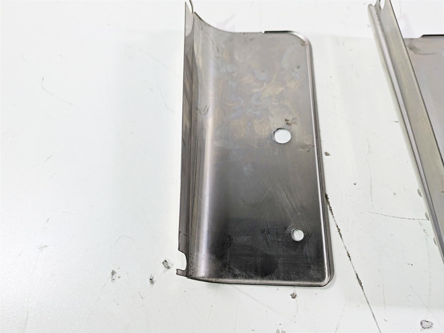 2004 Harley Softail FLSTF Fat Boy Headlight Fork Tube Cover Set 67808-86 {{ shop.shopifyCountryName }} - Mototech271