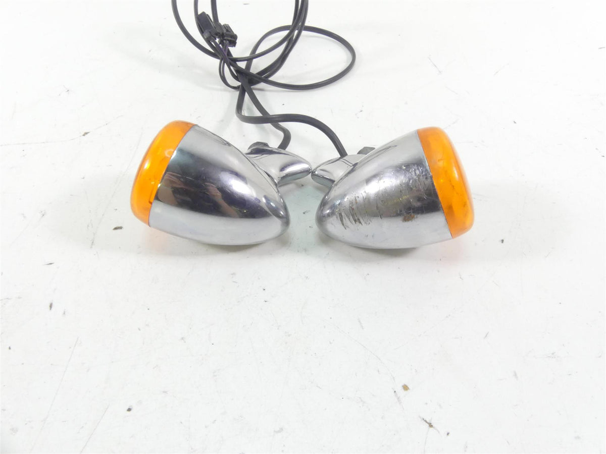 2015 Harley FXDF Dyna Fat Bob Rear Chrome Blinker Turn Signal Set -Read 68821-00 {{ shop.shopifyCountryName }} - Mototech271