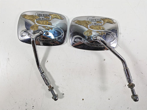 2005 Harley Touring FLHTCUI Electra Glide Rear View Mirror Set 91866-90T | Mototech271