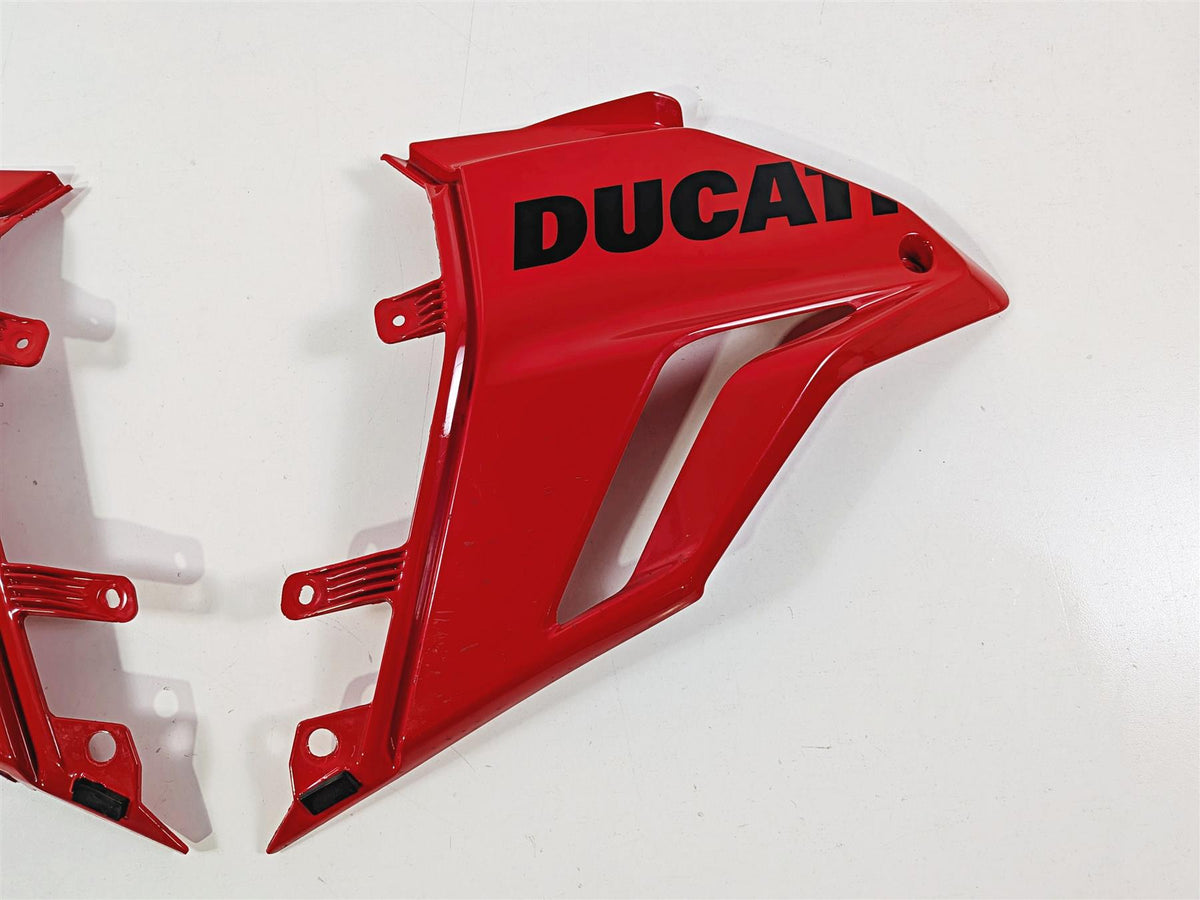 2023 Ducati Streetfighter V4 Red Lower Oil Cooler Cover Fairing Set 4801A651A-Mototech271