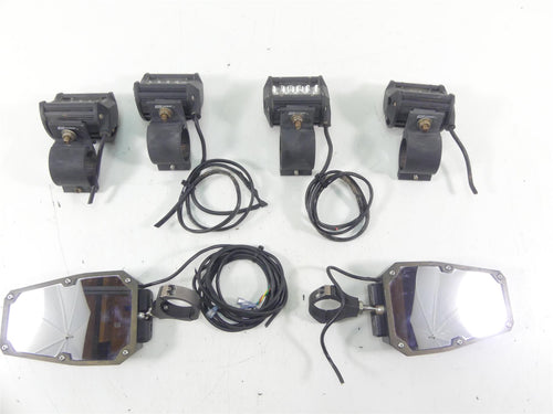 2021 Kawasaki Teryx KRX KRF 1000 Aftermarket Rear View Mirror Led Light Set | Mototech271