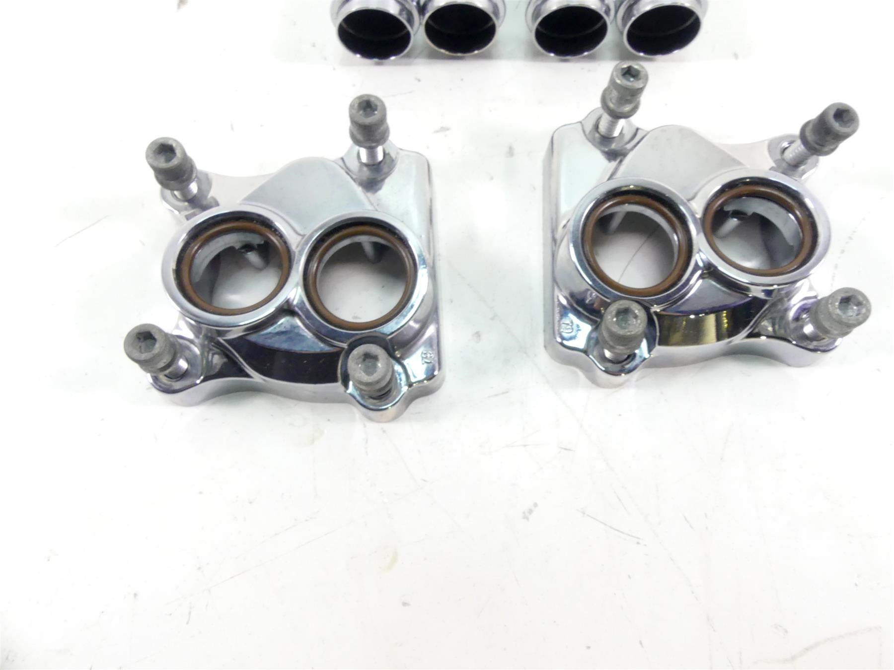 2017 Harley Softail FXSB Breakout Push Rod Lifter Chrome Cover Set 17965-99 {{ shop.shopifyCountryName }} - Mototech271