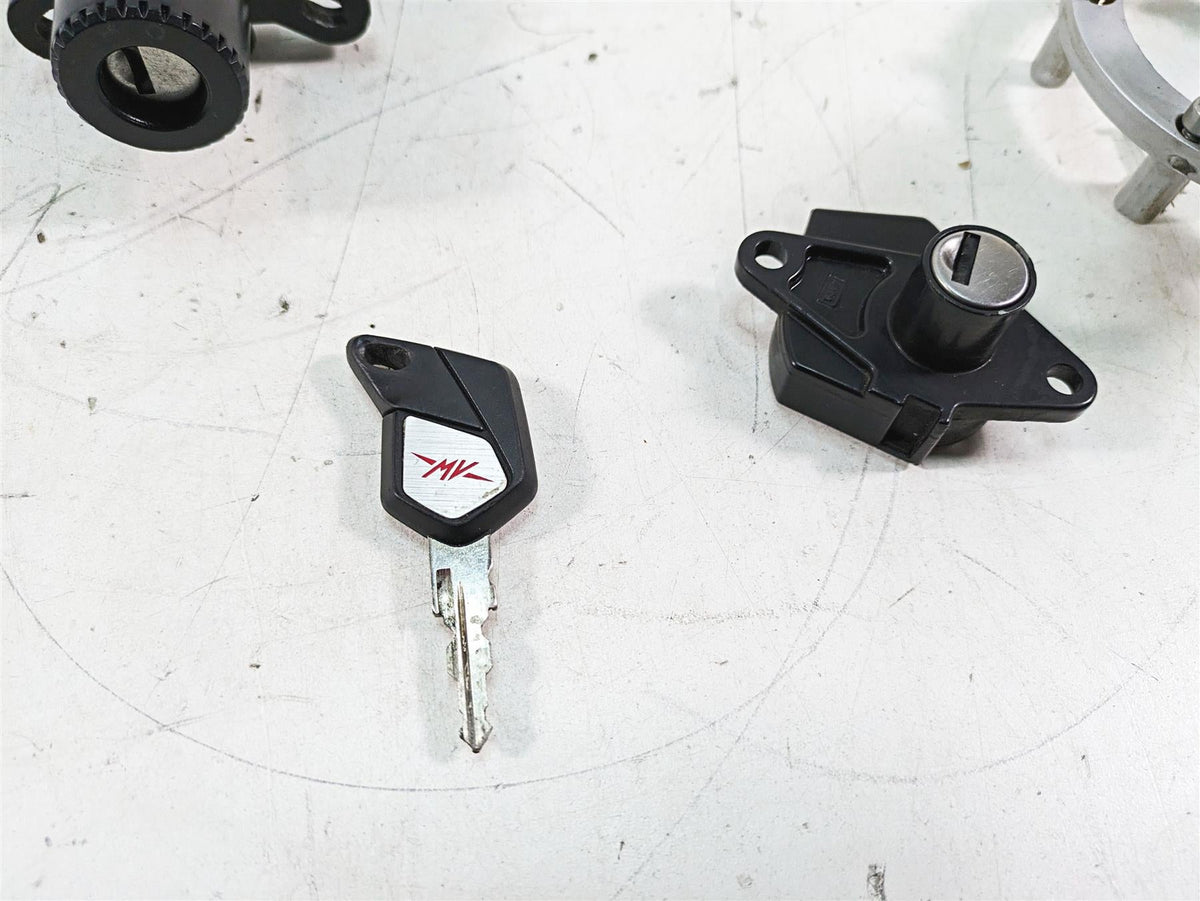 2013 MV Agusta F3 675 ERA Ignition Switch Key Lock Fuel Cap Set 8A00B5210 {{ shop.shopifyCountryName }} - Mototech271
