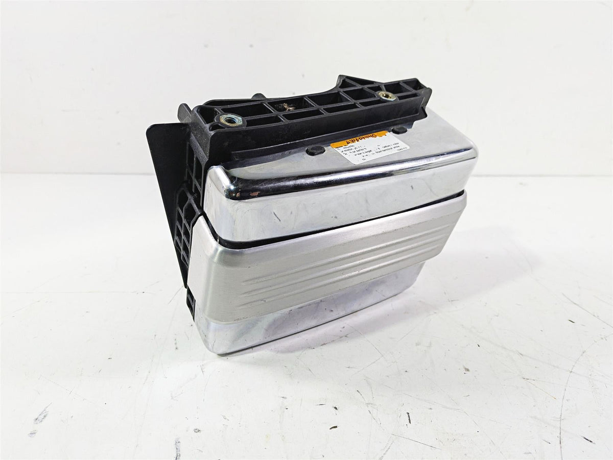 2007 Harley FXDWG Dyna Wide Glide Right Battery Tray & Chrome Cover 66375-06 {{ shop.shopifyCountryName }} - Mototech271
