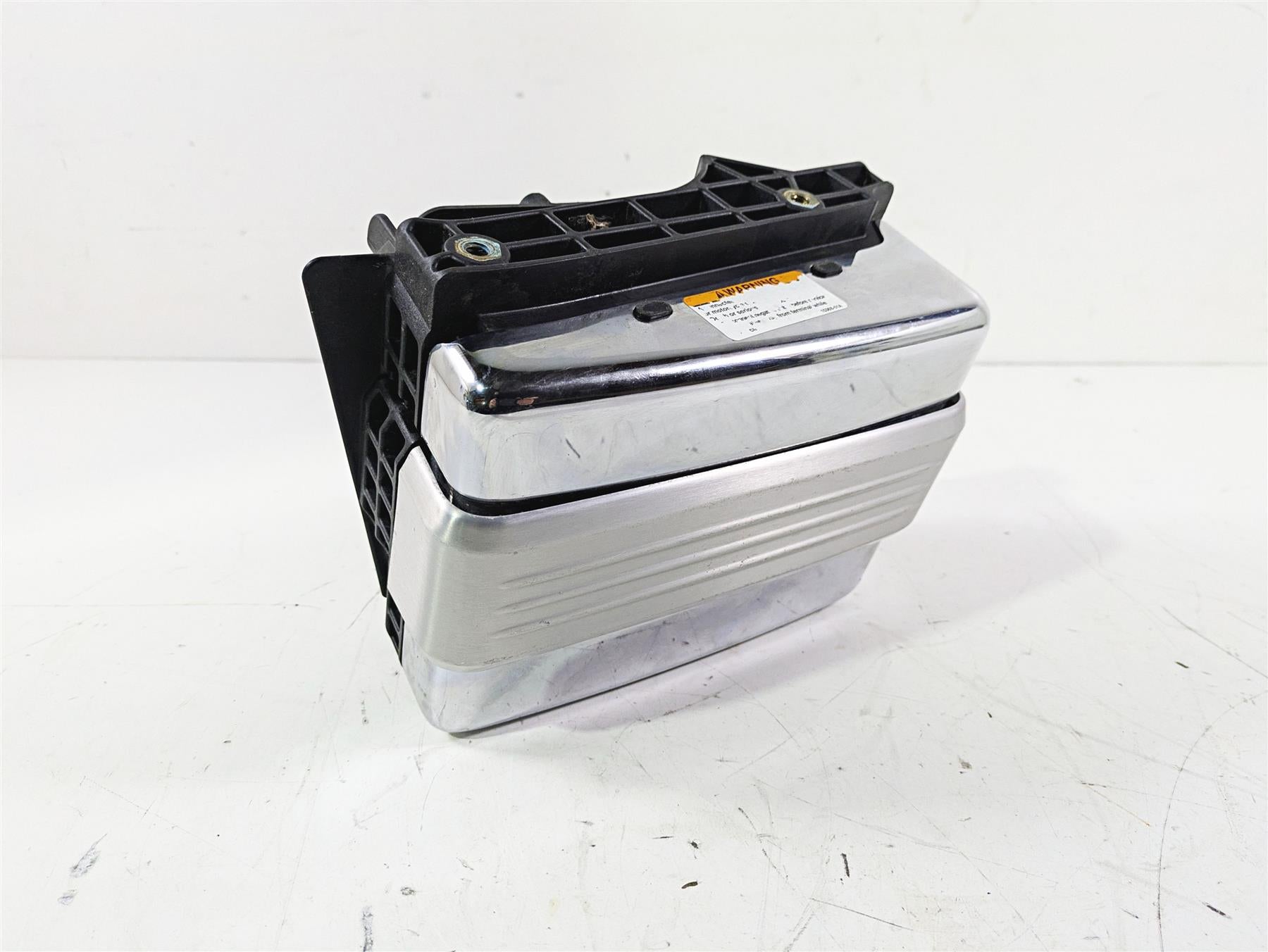 2007 Harley FXDWG Dyna Wide Glide Right Battery Tray & Chrome Cover 66375-06 {{ shop.shopifyCountryName }} - Mototech271