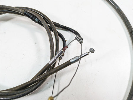 2009 Harley FXDF Dyna Fat Bob Brake Line Clutch Throttle Cable Set 9.5" Riser {{ shop.shopifyCountryName }} - Mototech271