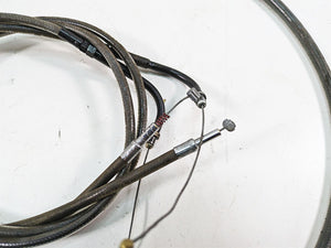 2009 Harley FXDF Dyna Fat Bob Brake Line Clutch Throttle Cable Set 9.5" Riser | Mototech271