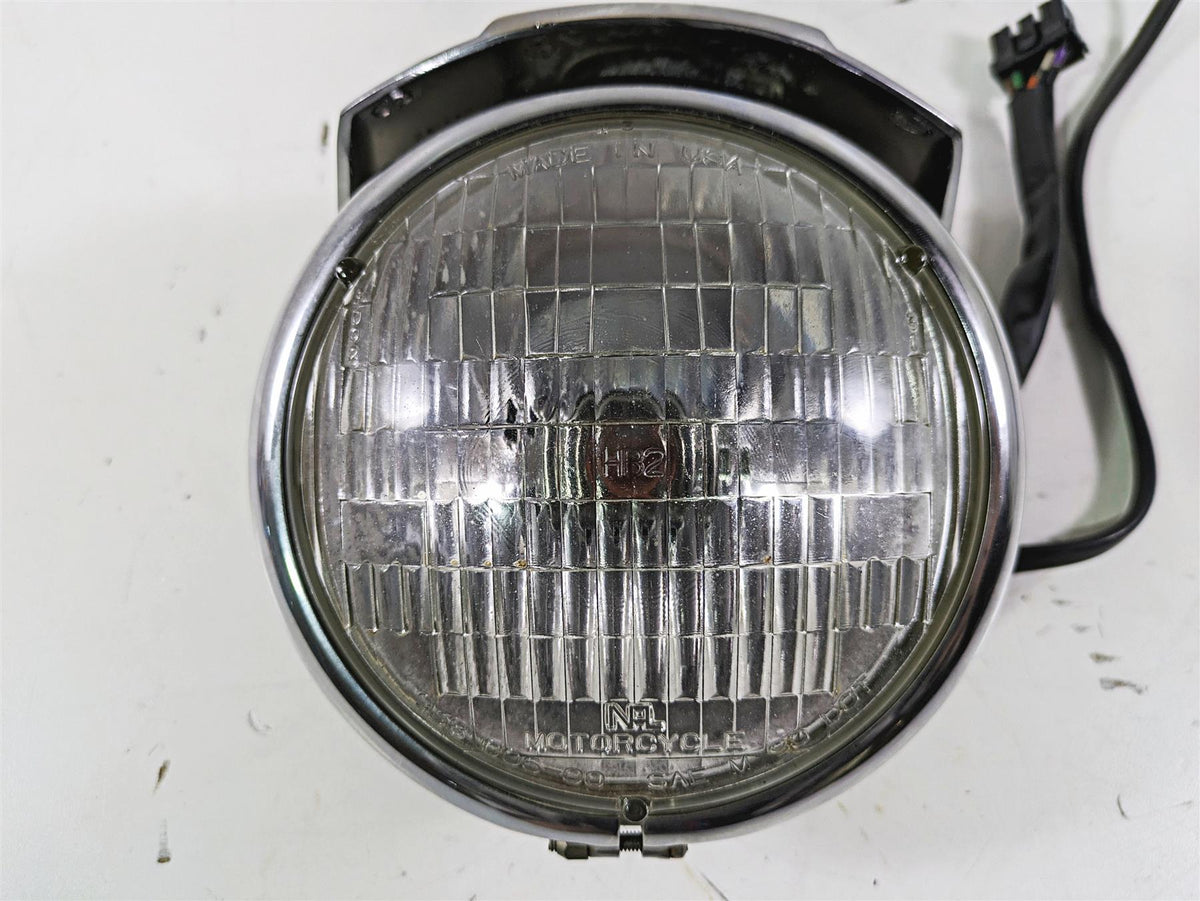 2003 Harley Dyna FXDL Low Rider 100TH Headlight Head Light & Visor 67672-96B {{ shop.shopifyCountryName }} - Mototech271