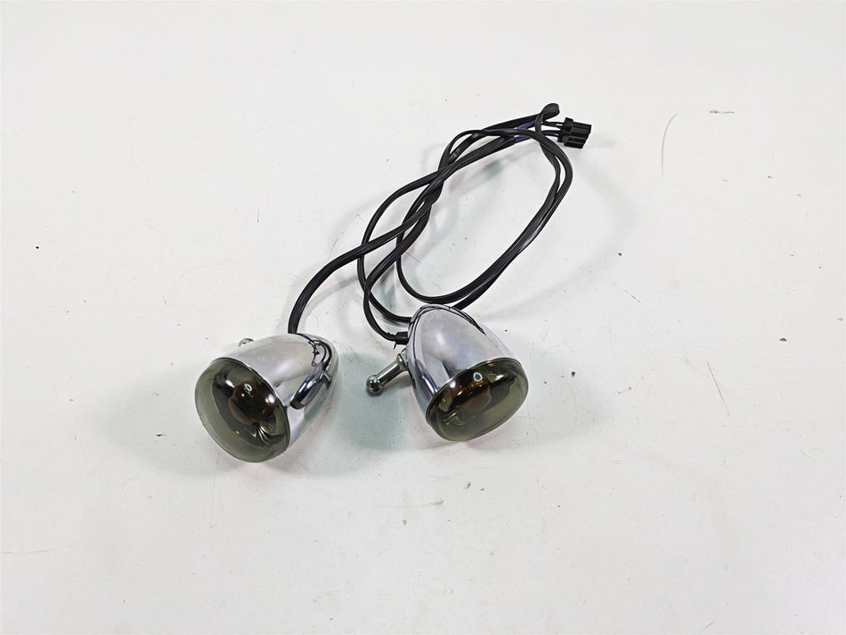 2006 Harley Sportster XL1200 Front Smoked Turn Signal Blinker Set 68972-00 {{ shop.shopifyCountryName }} - Mototech271