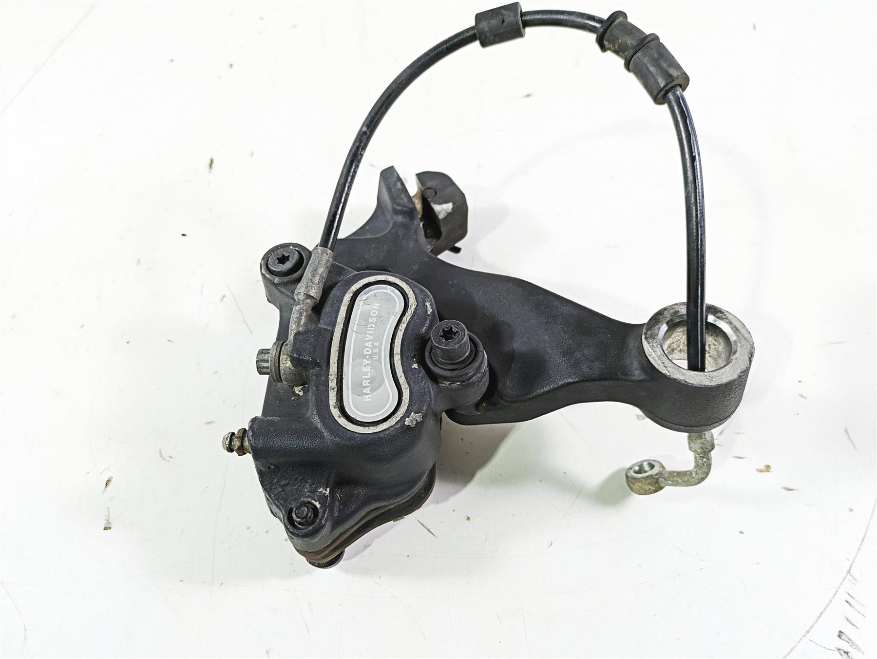 2012 Harley FLD Dyna Switchback Rear Brake Caliper & Bracket 40908-08 {{ shop.shopifyCountryName }} - Mototech271