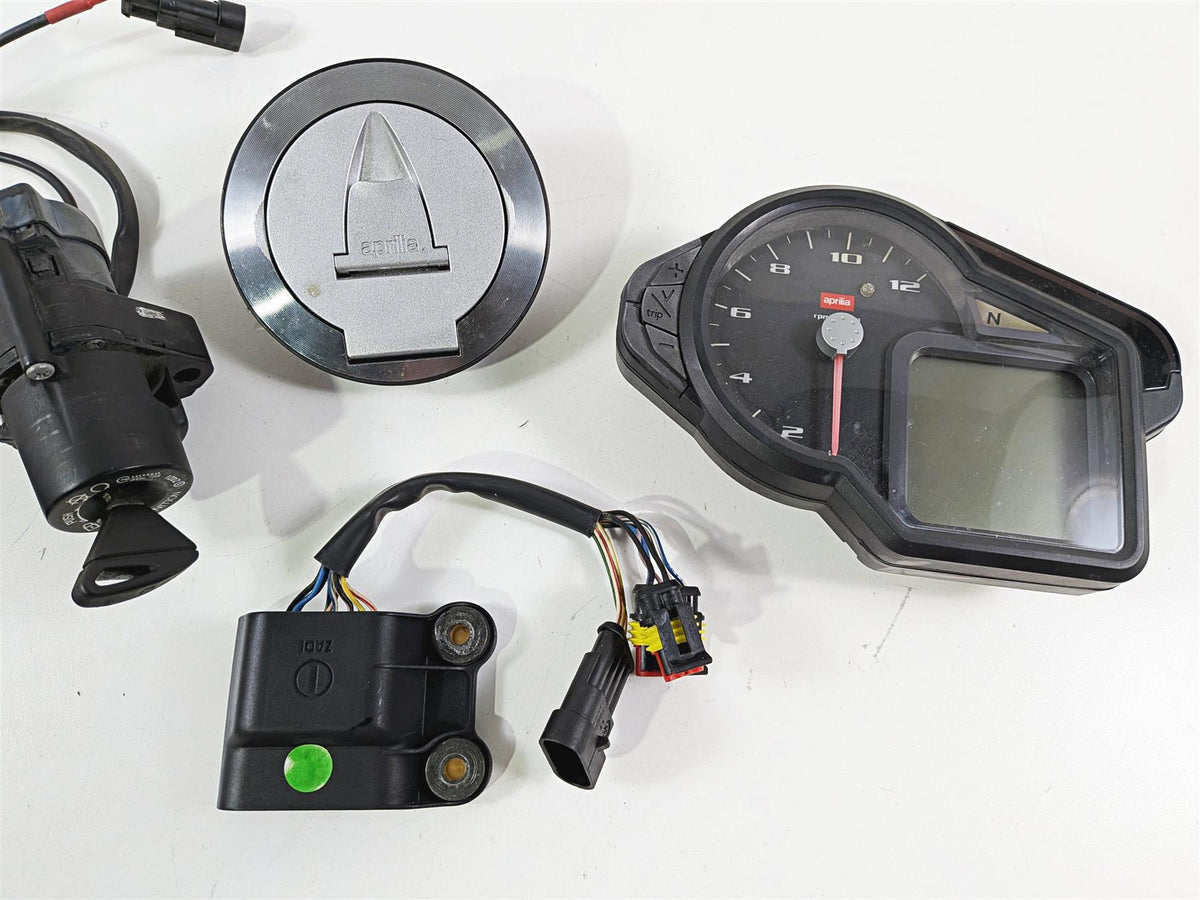 2008 Aprilia RSVR 1000 Factory Gauge 9k Cdi Ecm Ignition Switch Key Set 8127833 {{ shop.shopifyCountryName }} - Mototech271
