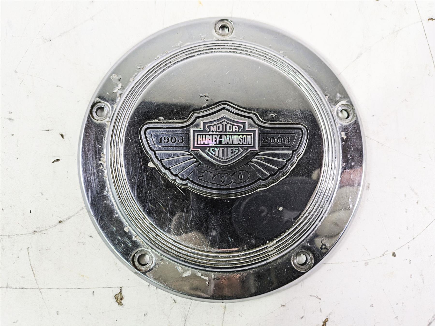 2003 Harley Touring FLHTCUI E-Glide 100th Chrome Derby Cover 25001-03 {{ shop.shopifyCountryName }} - Mototech271