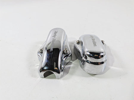 2005 Harley Softail FLSTFSE CVO Fat Boy Rear Chrome Axle Covers 44501-03 44500-03-Mototech271
