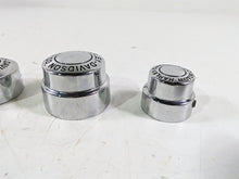 Load image into Gallery viewer, 2003 Harley Dyna FXDL Low Rider 100TH Front Rear Chrome Axle Nut Cover Set | Mototech271
