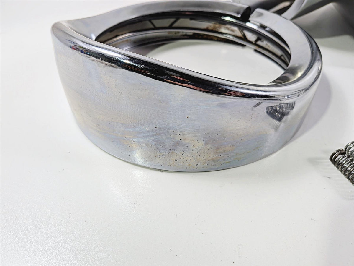 Harley Touring Aftermarket Chrome Road King Headlight Cover Nacelle Set {{ shop.shopifyCountryName }} - Mototech271