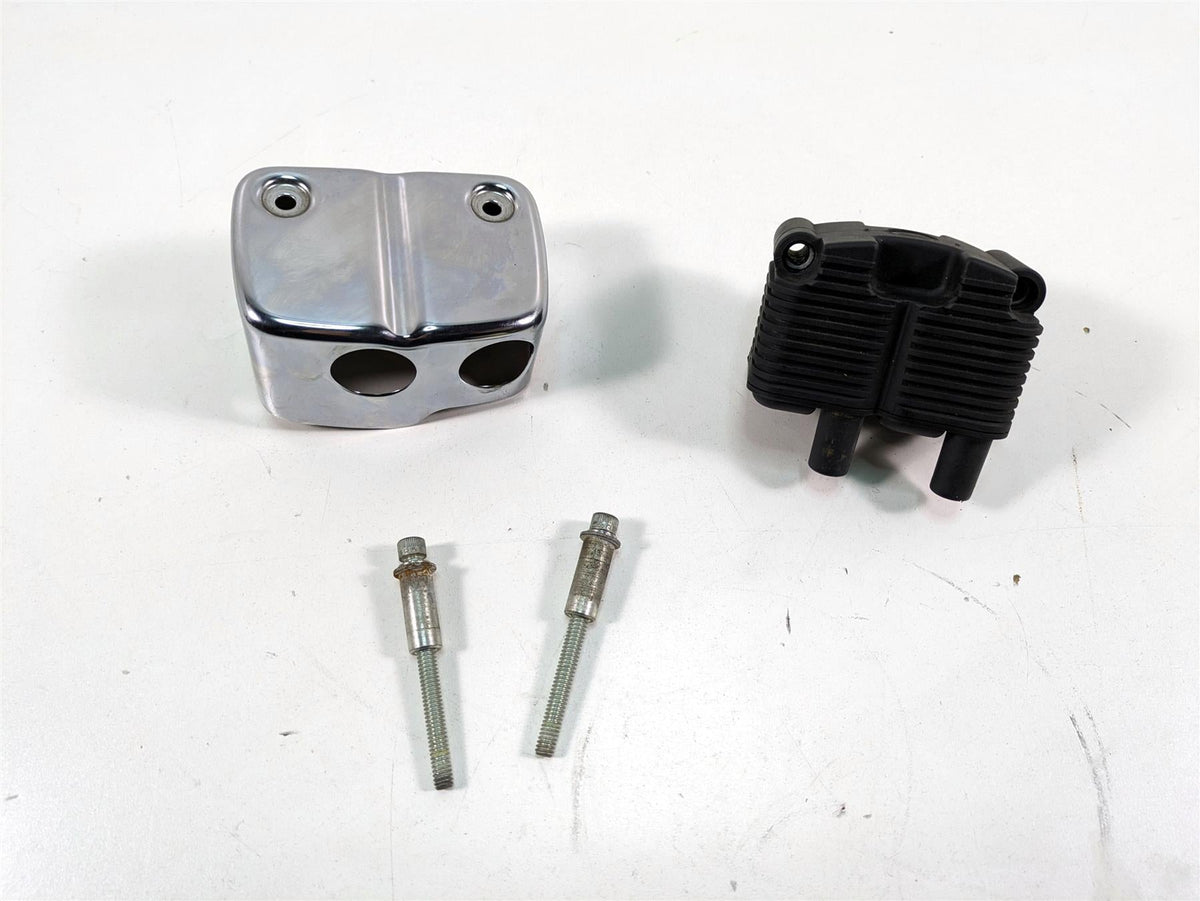 2000 Harley Dyna FXDL Low Rider Denso Ignition Coil & Chrome Cover 31655-99 {{ shop.shopifyCountryName }} - Mototech271