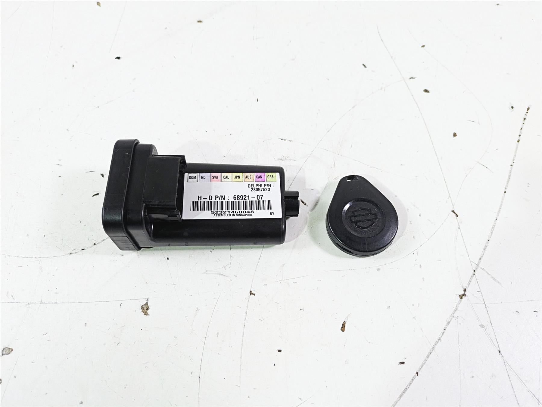 2012 Harley VRSCF Muscle V Rod Tssm Security Module & Fob Key 68921-07 68926-07A {{ shop.shopifyCountryName }} - Mototech271