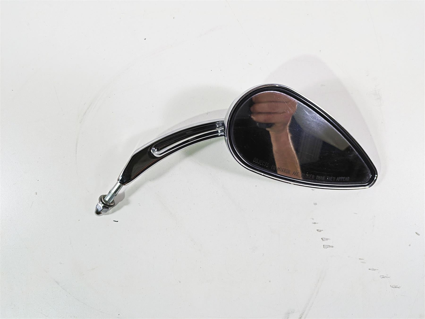 2008 Harley FLSTC Softail Heritage Right Rear View Skull Mirror 56000395 {{ shop.shopifyCountryName }} - Mototech271