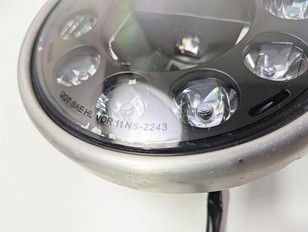 2016 Zero Motorcycles S 9.8 7 Inch Round 11 Diode Chrome Crystal High Power LED Headlight 29-160614 {{ shop.shopifyCountryName }} - Mototech271