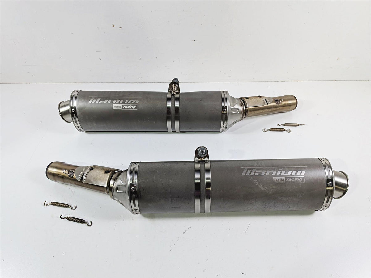 2008 Aprilia RSVR 1000 Factory Titanium Racing Exhaust Pipe Muffler AP8119716 {{ shop.shopifyCountryName }} - Mototech271