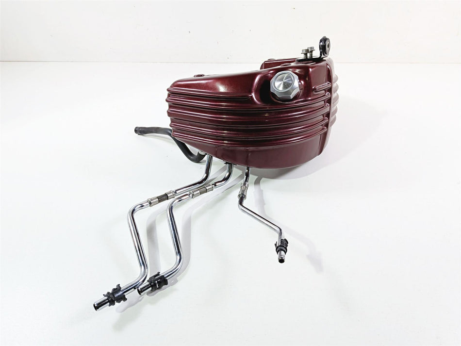 2009 Harley FXCWC Softail Rocker Oil Tank & Lines Deep Red Pearl Set 62546-08 {{ shop.shopifyCountryName }} - Mototech271