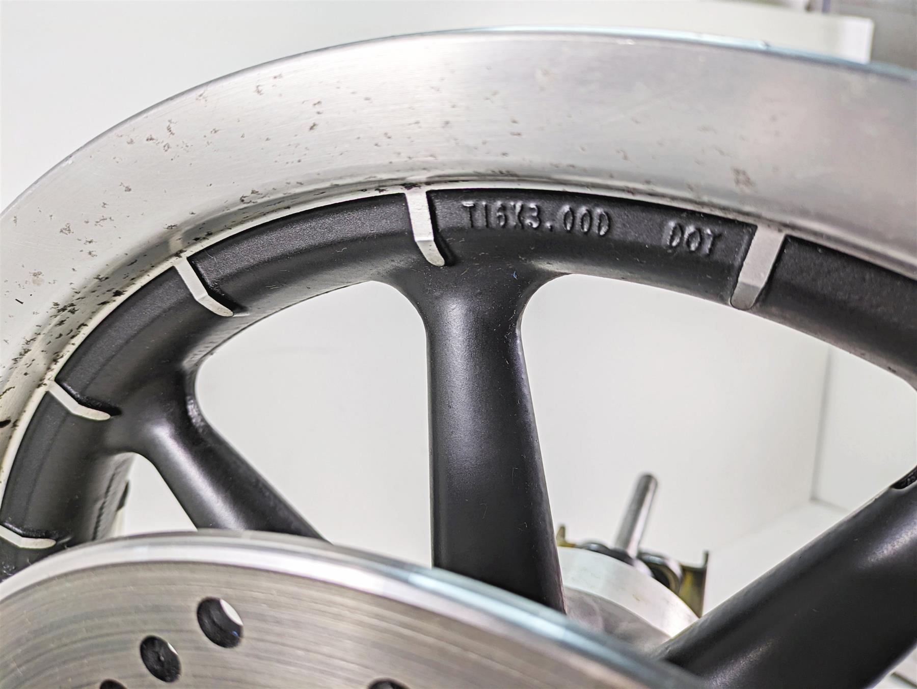 2006 Harley Touring FLHTCUI Electra Glide 9 Spoke Rear Wheel Rim 16x3 43402-00B {{ shop.shopifyCountryName }} - Mototech271