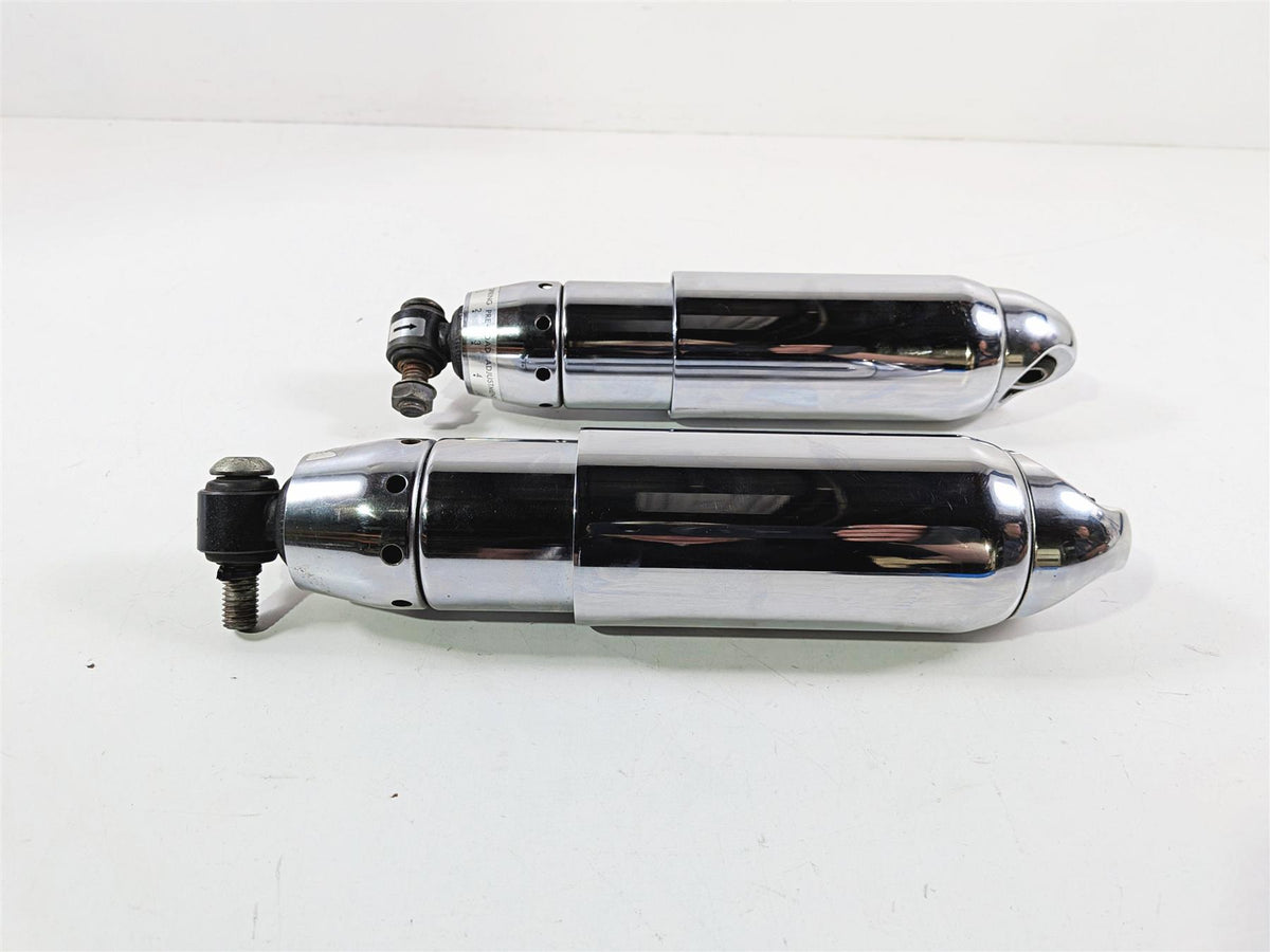 2008 Harley FXDSE CVO Dyna 12" Rear Chrome Shock Damper Set 54535-07B-Mototech271
