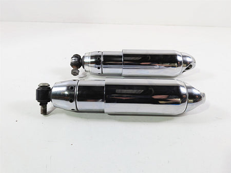 2008 Harley FXDSE CVO Dyna 12" Rear Chrome Shock Damper Set 54535-07B-Mototech271