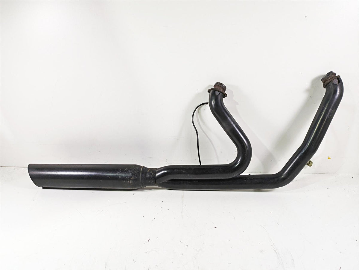 2012 Harley FLD Dyna Switchback Full Aftermarket 2 into 1 Exhaust System {{ shop.shopifyCountryName }} - Mototech271