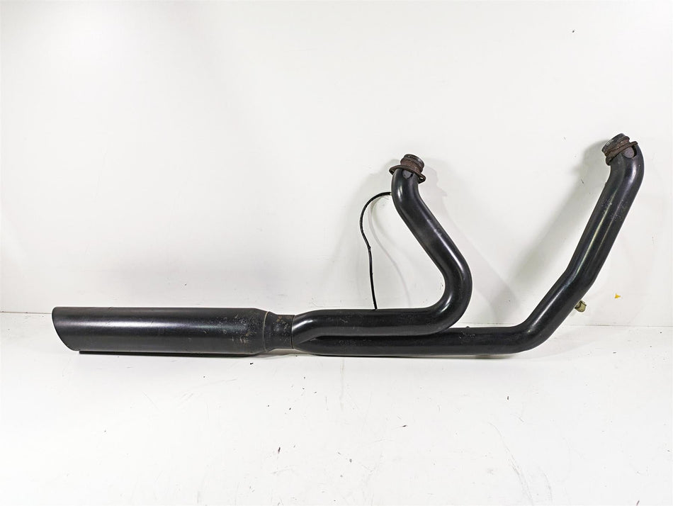 2012 Harley FLD Dyna Switchback Full Aftermarket 2 into 1 Exhaust System {{ shop.shopifyCountryName }} - Mototech271