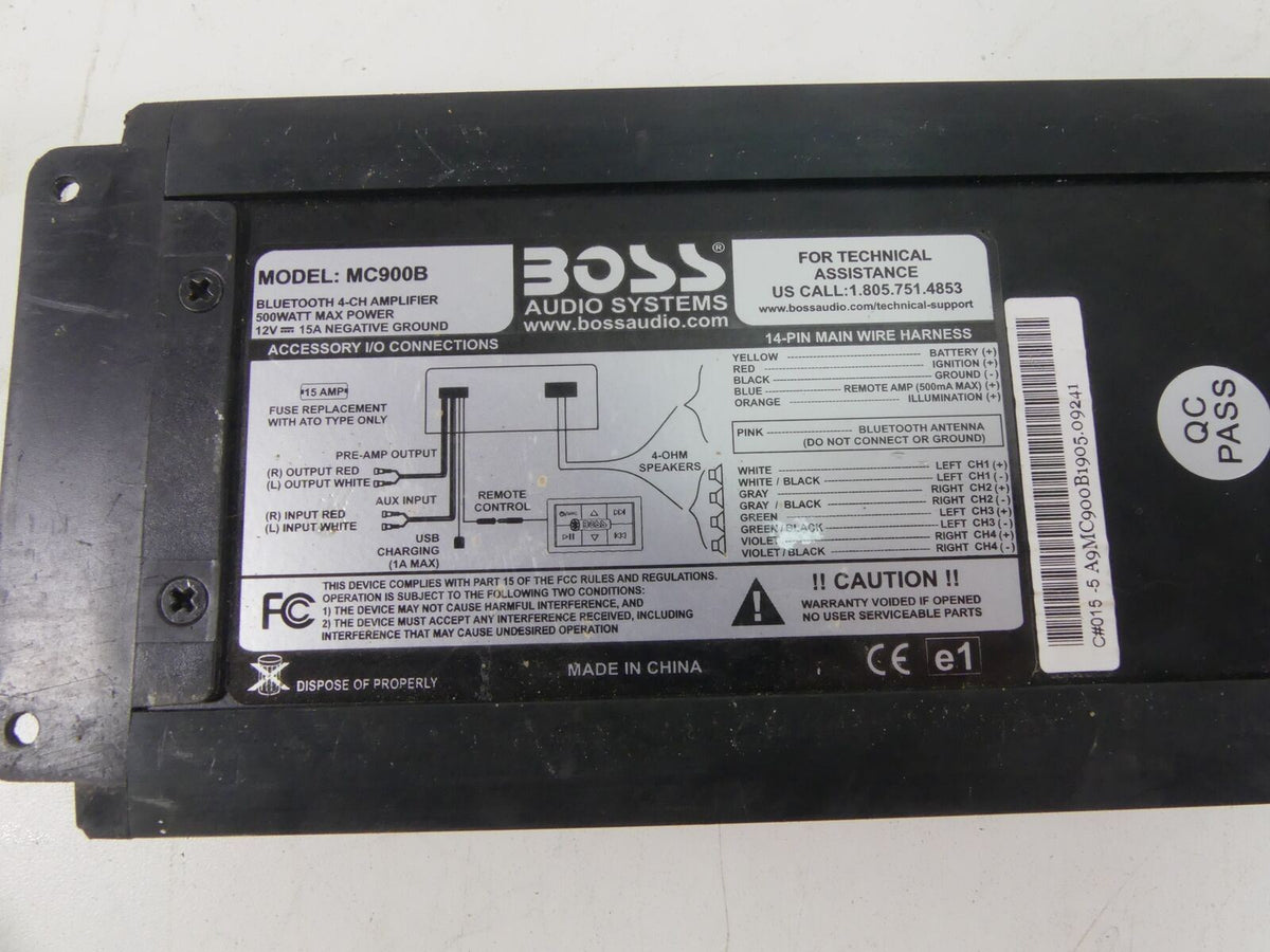 2018 Yamaha YXZ1000 R EPS Boss Stereo Bluetooth Amp + Control Button Panel MC900 {{ shop.shopifyCountryName }} - Mototech271