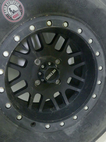 2017 Yamaha YXZ1000R EPS SS GMZ Sand Stripper Tire & Method Rim Set SS281214F {{ shop.shopifyCountryName }} - Mototech271