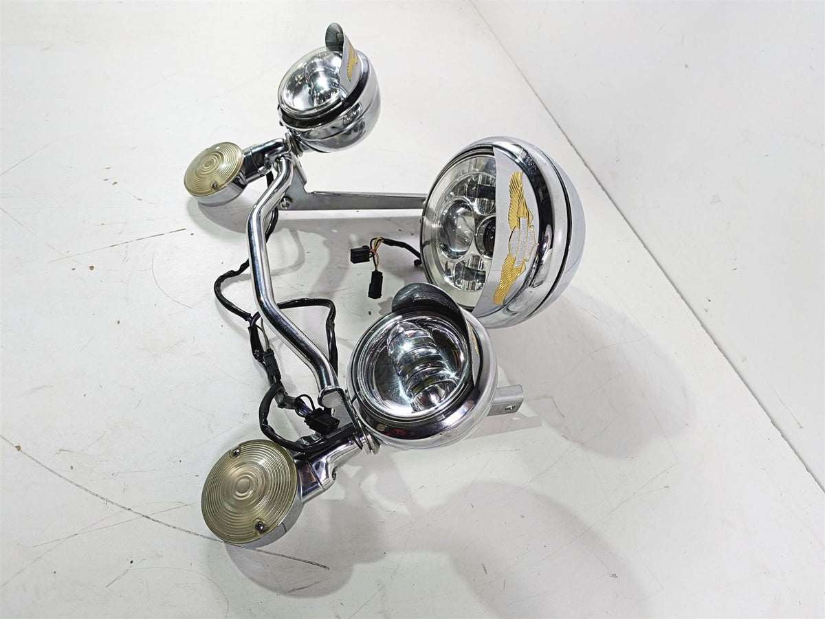 2008 Harley FLSTC 105TH Softail Heritage Led Headlight Spot Light Set 69748-05B {{ shop.shopifyCountryName }} - Mototech271