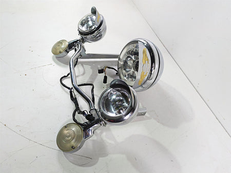 2008 Harley FLSTC 105TH Softail Heritage Led Headlight Spot Light Set 69748-05B {{ shop.shopifyCountryName }} - Mototech271