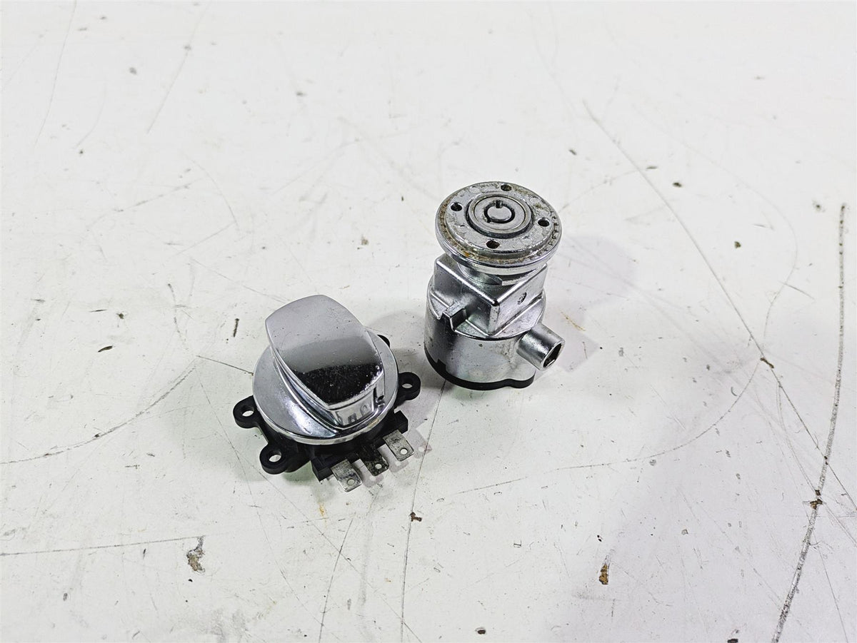 2007 Harley FXDWG Dyna Wide Glide Ignition Switch + Steering Lock -Vin 71430-06A {{ shop.shopifyCountryName }} - Mototech271