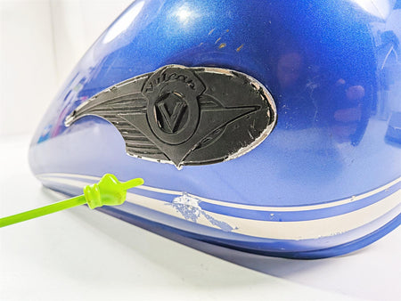 2005 Kawasaki EN500 Vulcan Blue Fuel Gas Petrol Tank - Clean Inside 51083-5314 {{ shop.shopifyCountryName }} - Mototech271