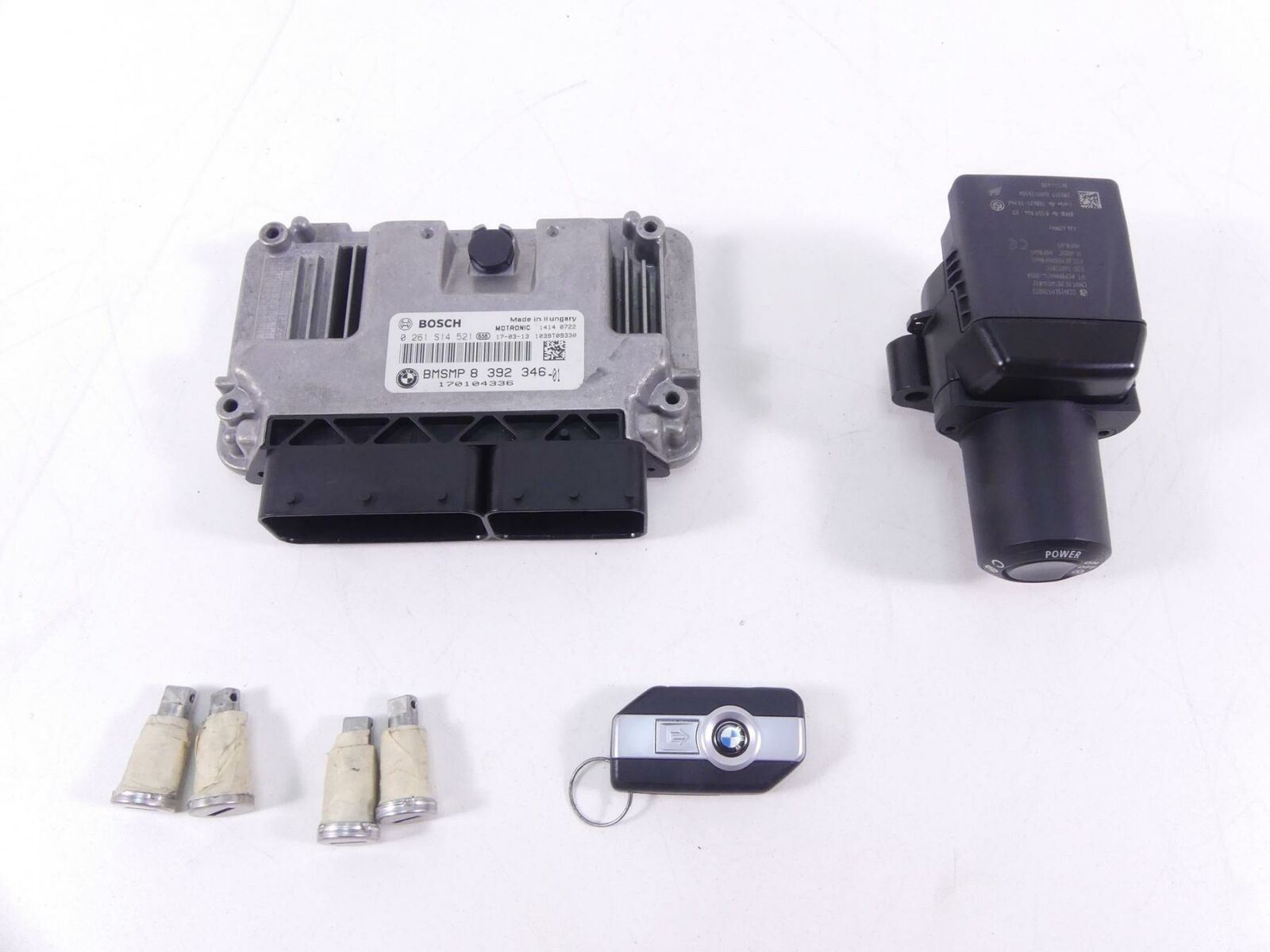 2017 BMW R1200 RT RTW K52 Cdi Ecm Hand Free Key Ignition Switch Set 8392346 {{ shop.shopifyCountryName }} - Mototech271